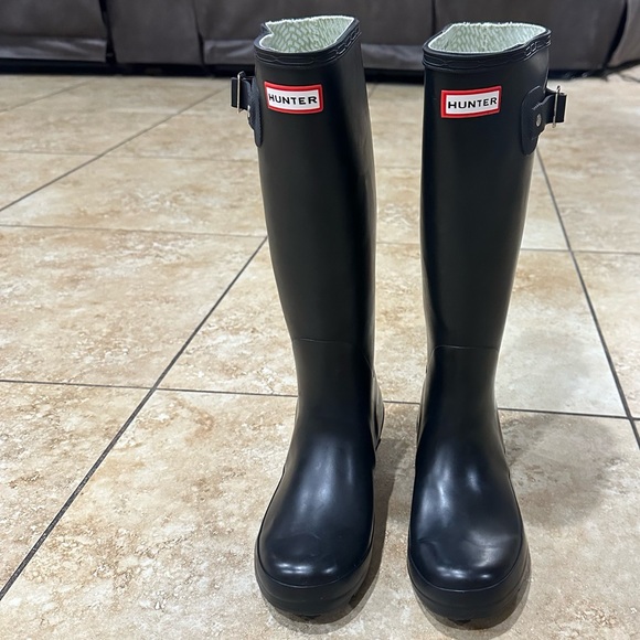 Hunter Original Tall Rain Boot Waterproof Snow Unisex Rubber Buckle Unisex W6 M5 - Picture 16 of 16